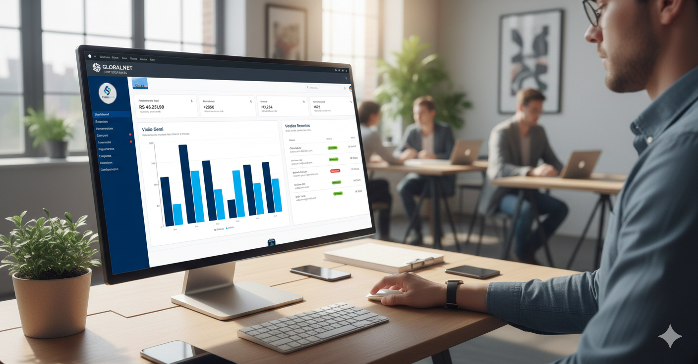 Background image of an office